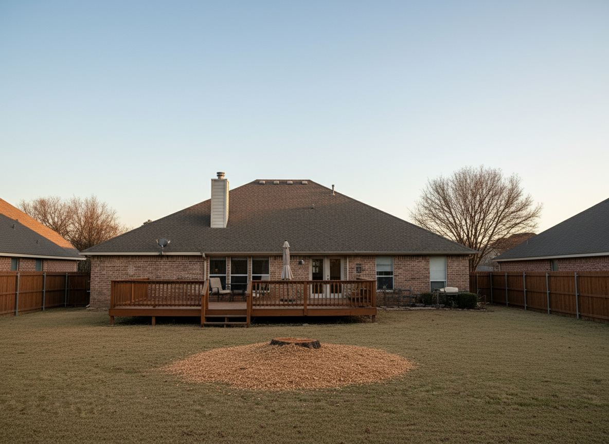 After tree service in Lawton